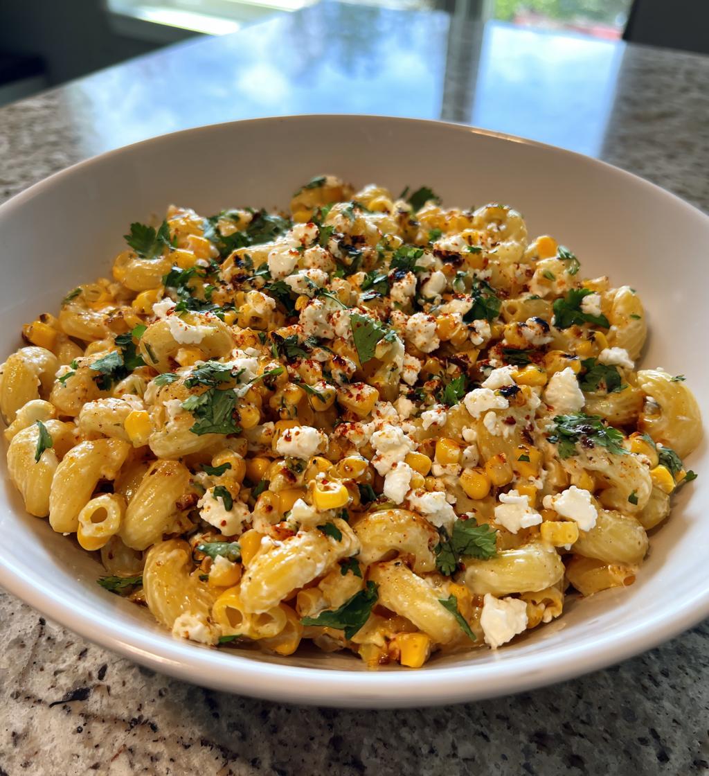 Elote-geïnspireerde pastasalade