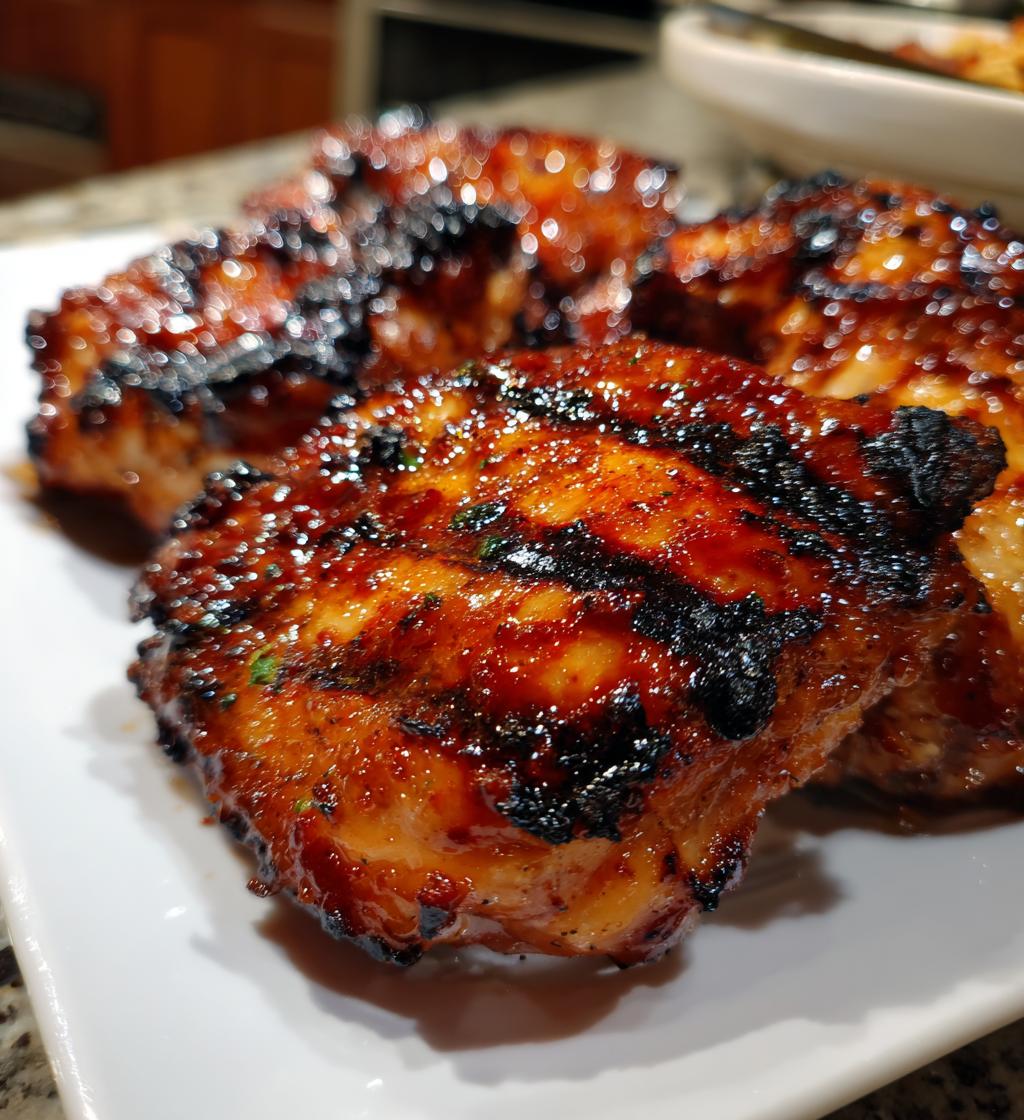 Gegrilde Barbecue Kip - detail 1