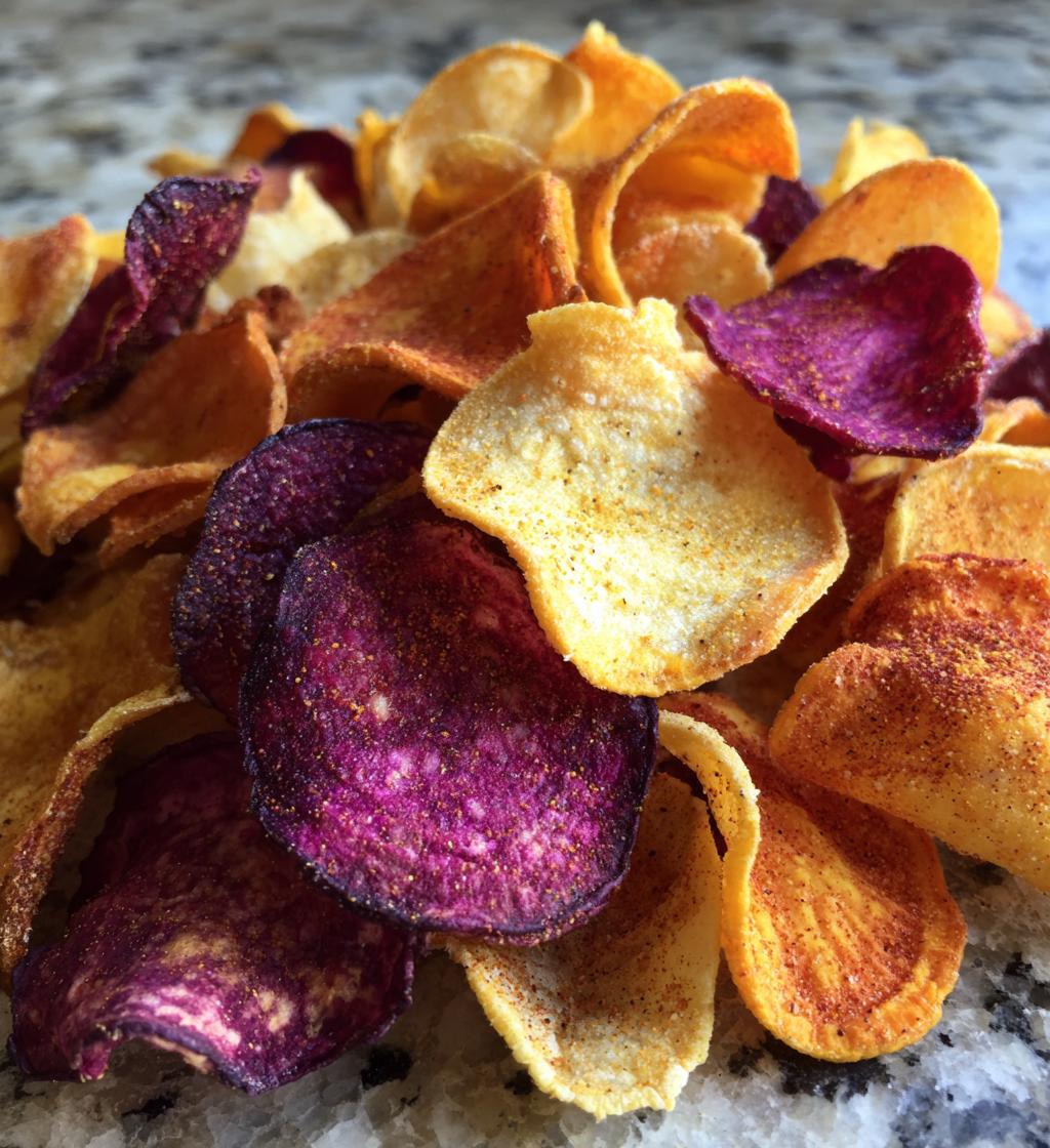 Groentechips (Biet en Zoete Aardappel)