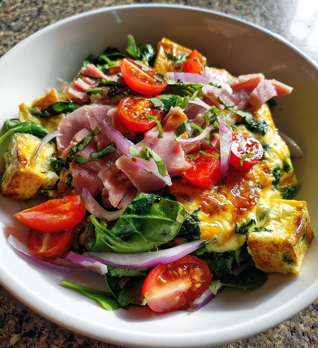 Ham & Spinazie Quiche Salade - detail 1