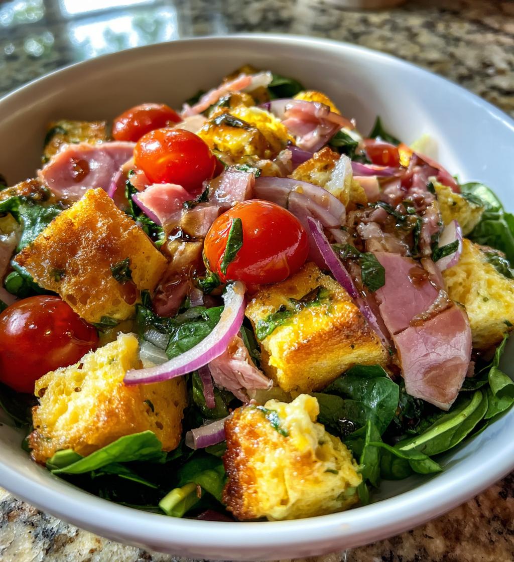 Ham & Spinazie Quiche Salade