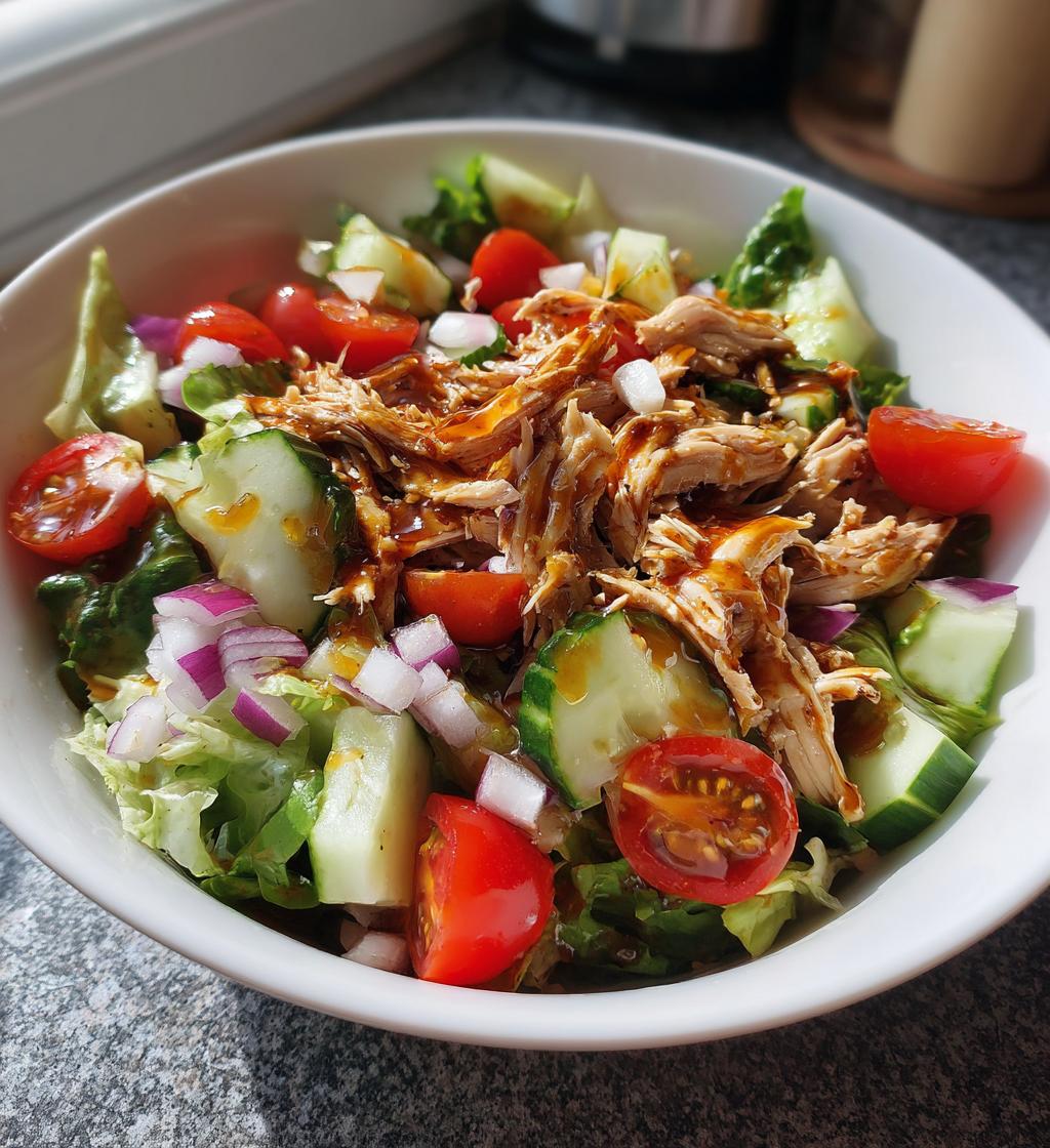 Kip Salade met Gescheurde Kip - detail 1