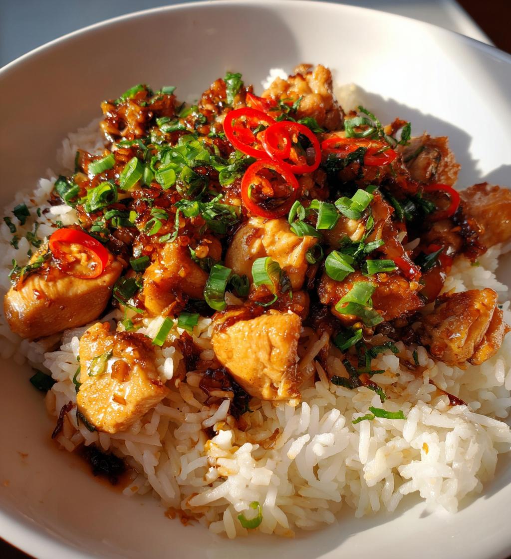 Kip met Rijst (Chinese Stijl) - detail 1