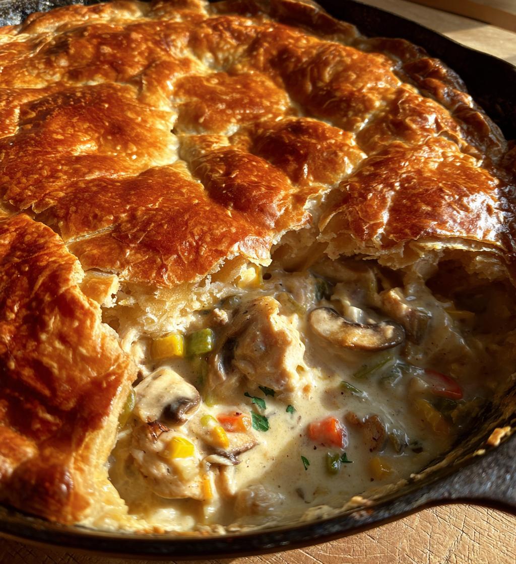 Kipstoofpottaart uit de pan