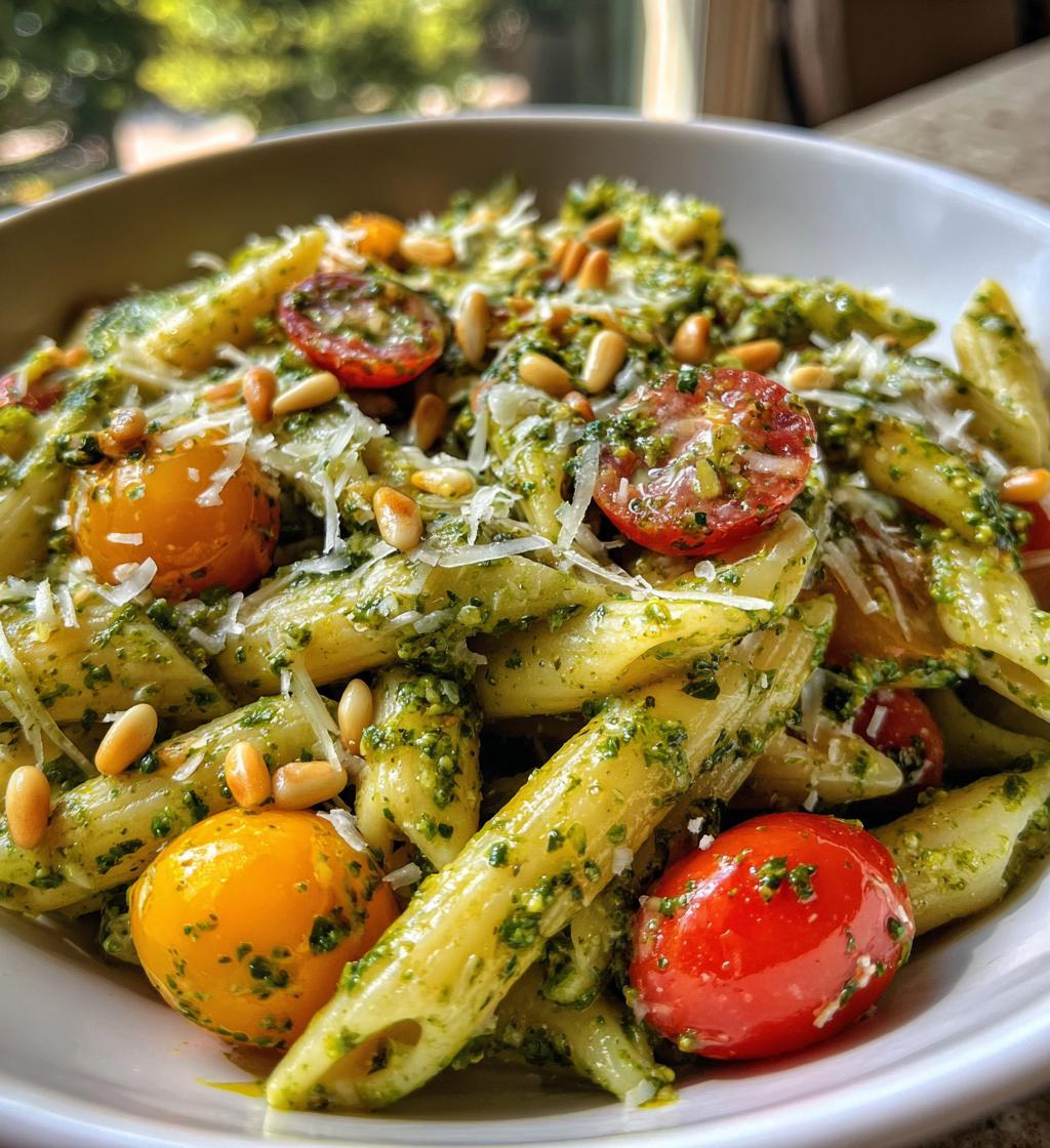Koude Pesto Pasta Salade