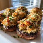 Krabgevulde Champignons