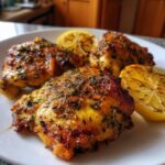 Kruidige Herb-Geroosterde Kippenbouten Diner