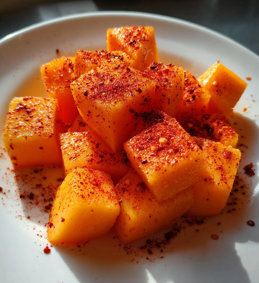 Mango met chilipoeder