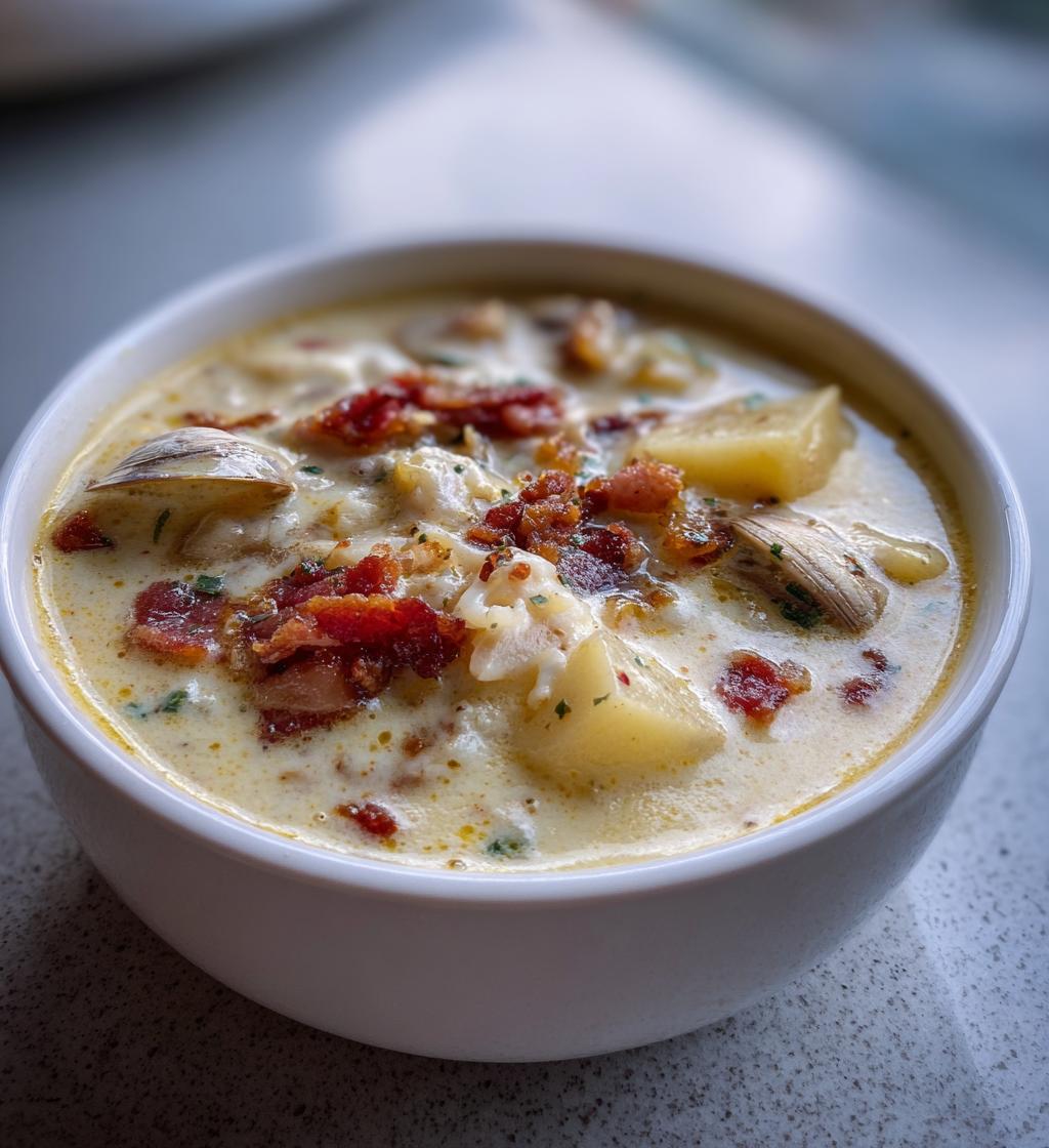 New England Clam Chowder - detail 1