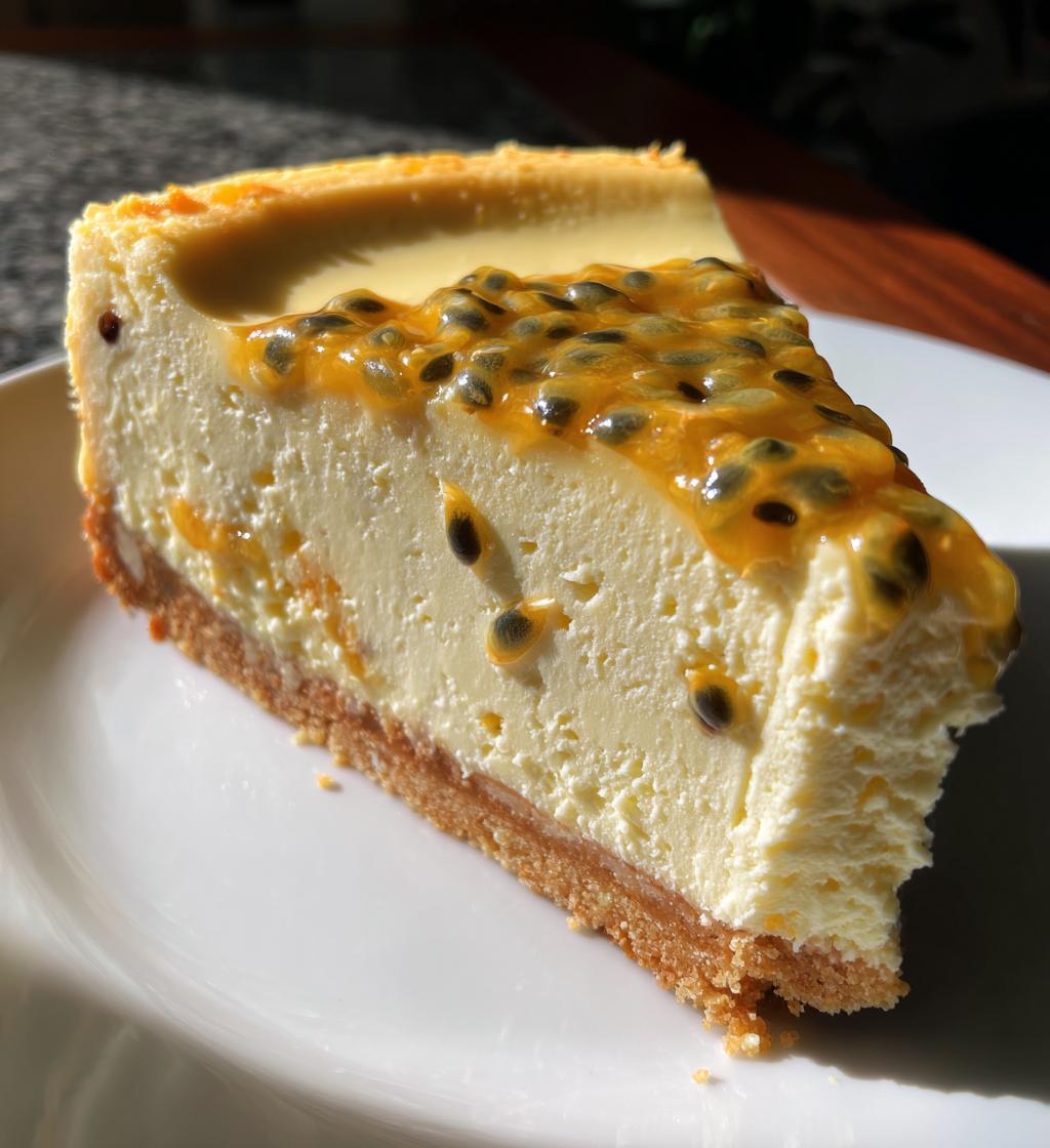 Passievrucht Cheesecake - detail 1