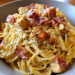 Pasta Carbonara met Kip