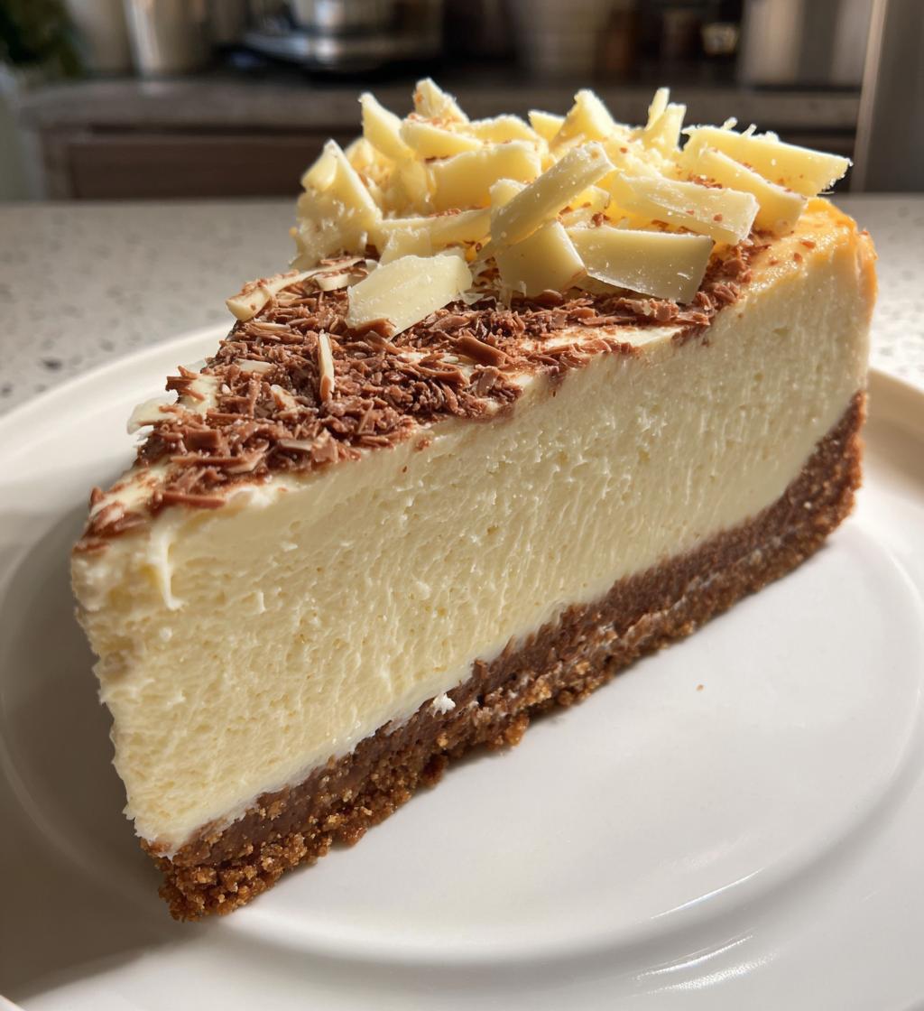 Witte Chocolade Mocha Cheesecake
