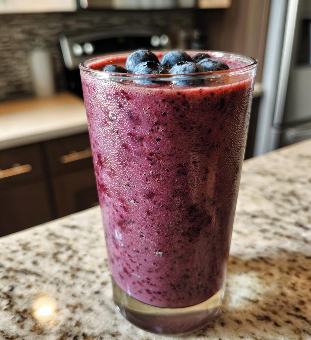 Blauwe Bessen Amandelmelk Smoothie - detail 1