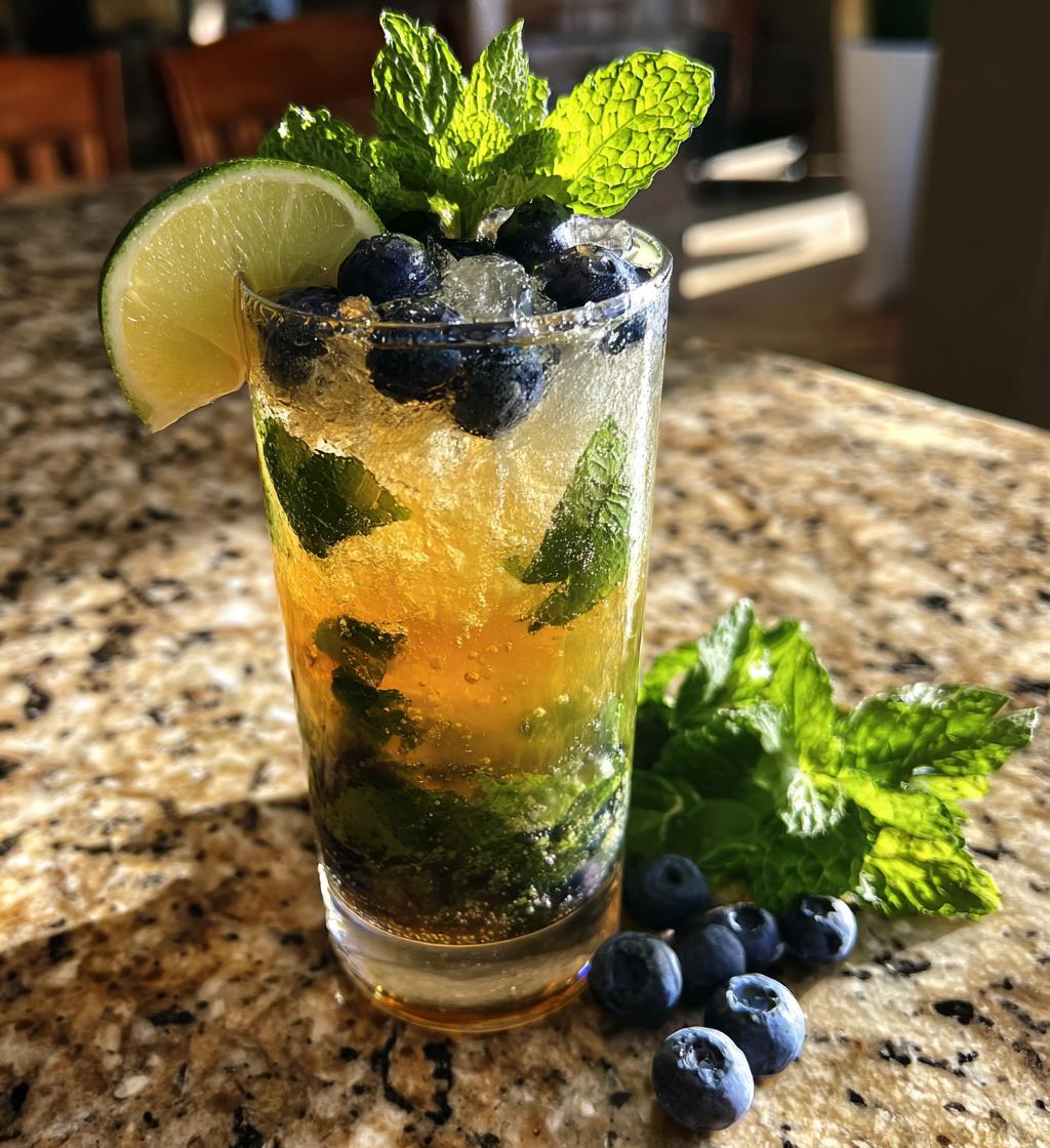 Blauwe Bessen Mojito - detail 1