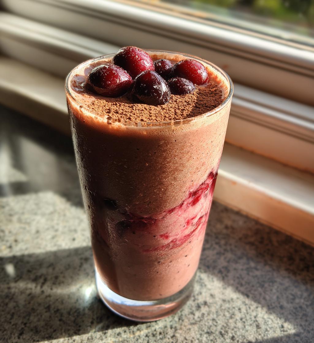 Chocolade Kers Smoothie - detail 1