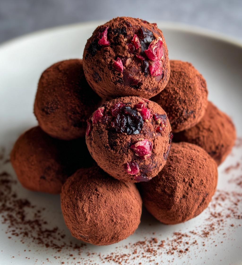 Cranberry Sinaasappel Truffels