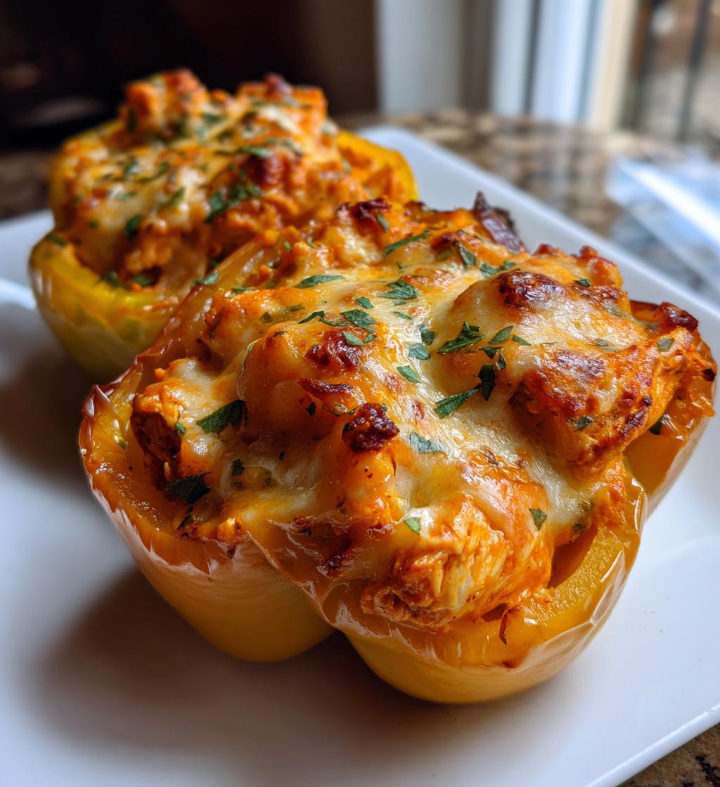 Gevulde Paprika's met Buffalo Kip