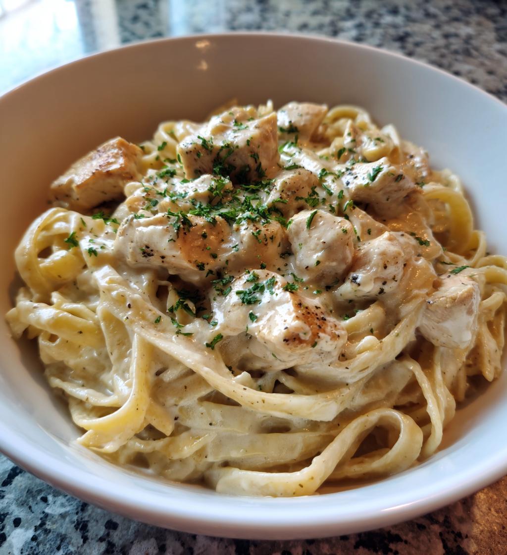 Kip Alfredo uit de Slow Cooker