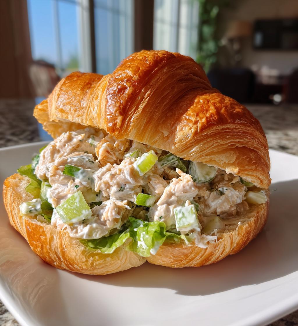 Kip Croissant Salade Sandwich - detail 1