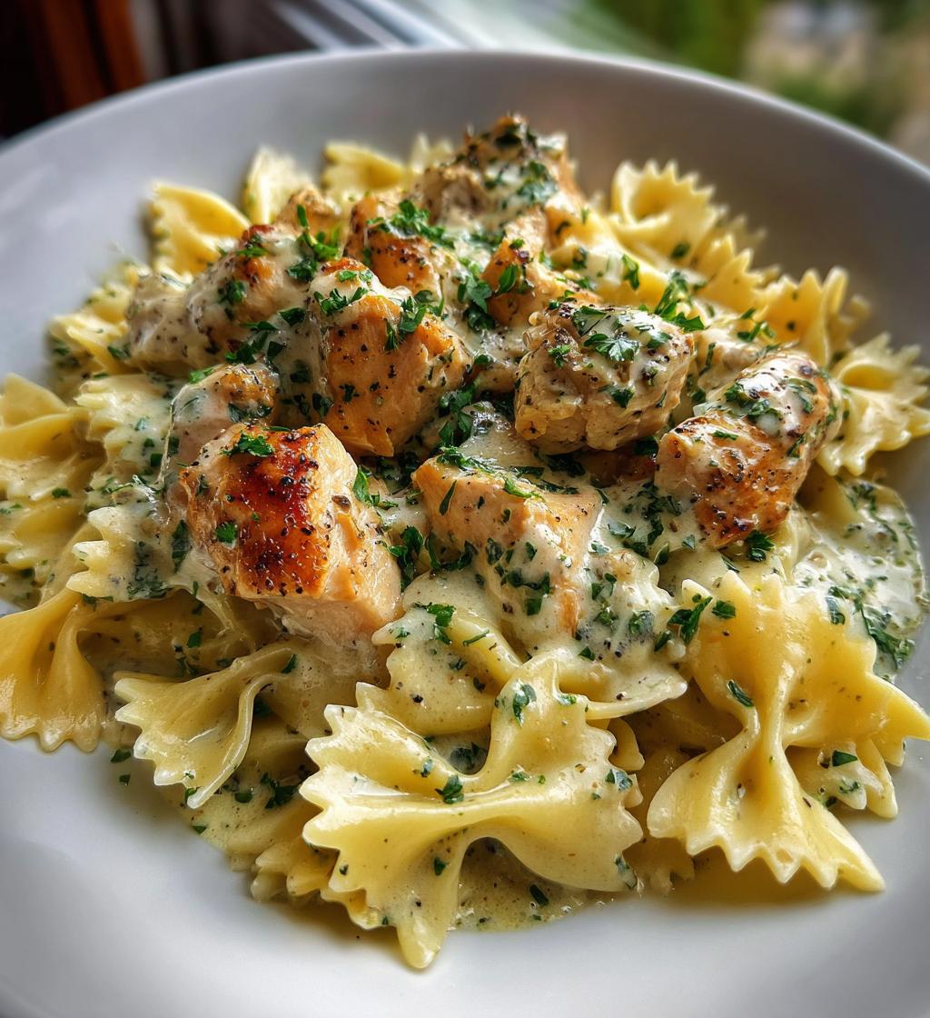 Kip met Strikjespasta