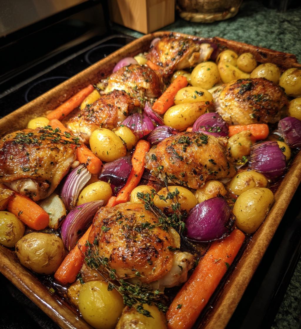 Kip uit de oven met groenten - detail 1