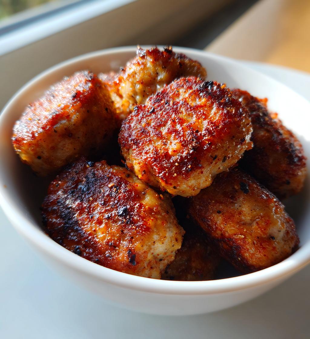 Knapperige Kipworst Airfryer Hapjes