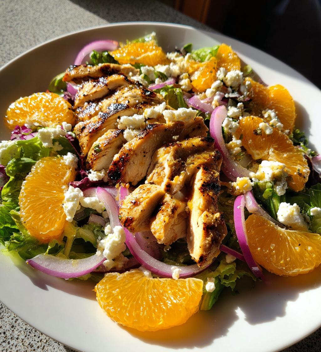 Mandarijnensalade met Gegrilde Kip - detail 2