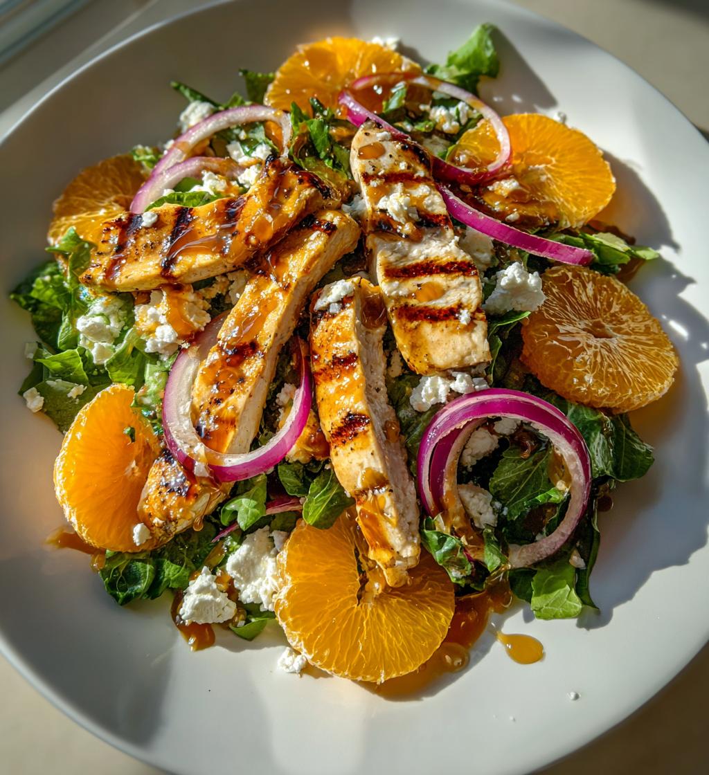 Mandarijnensalade met Gegrilde Kip