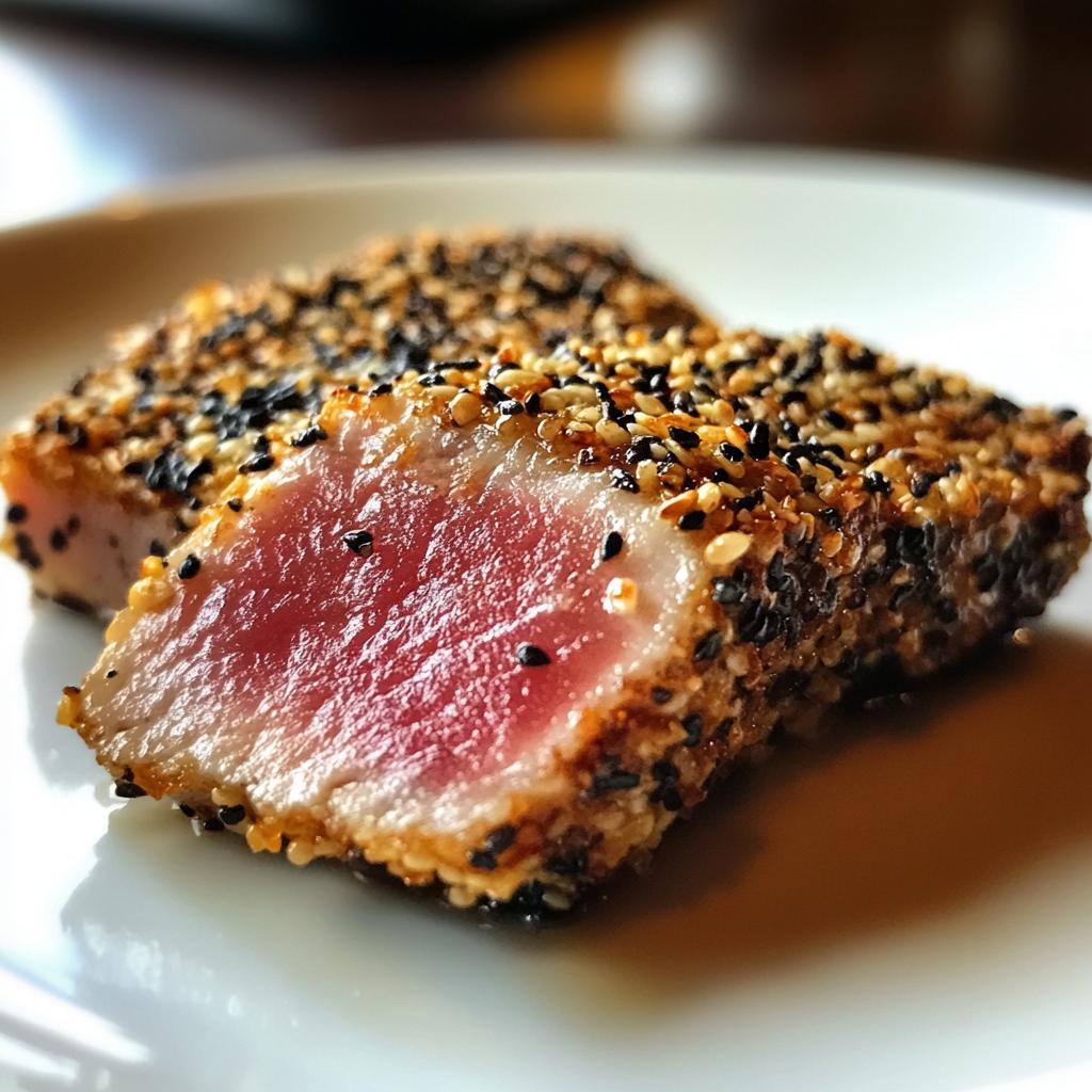Seared Ahi Tuna with Sesame Crust
