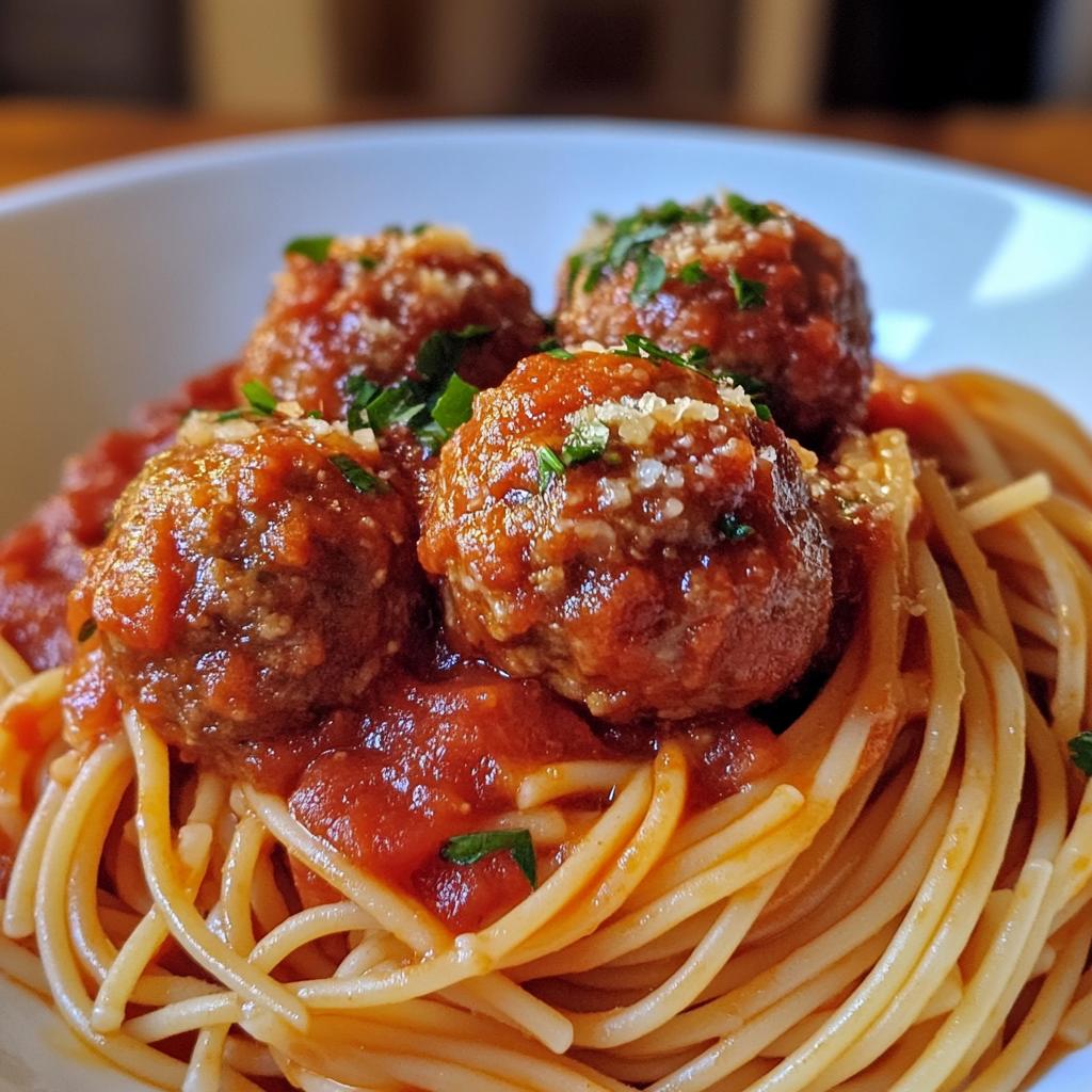 Spaghetti with Meatballs - detail 1