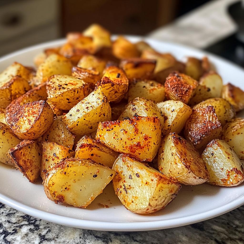 air fryer breakfast potatoes - detail 1