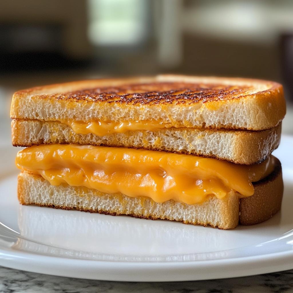 air fryer grilled cheese sandwich - detail 1
