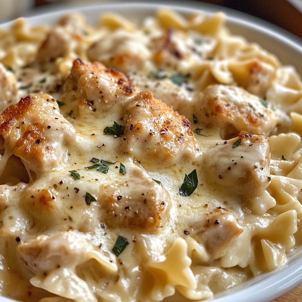 chicken creamy velveeta bowtie pasta with mozzarella garlic sauce