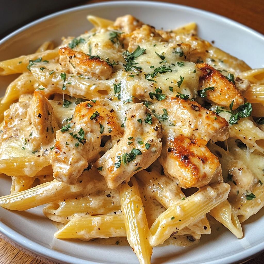 creamy cajun chicken pasta with parmesan garlic and mozzarella
