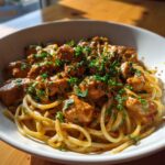 creamy cowboy butter chicken linguine recipe