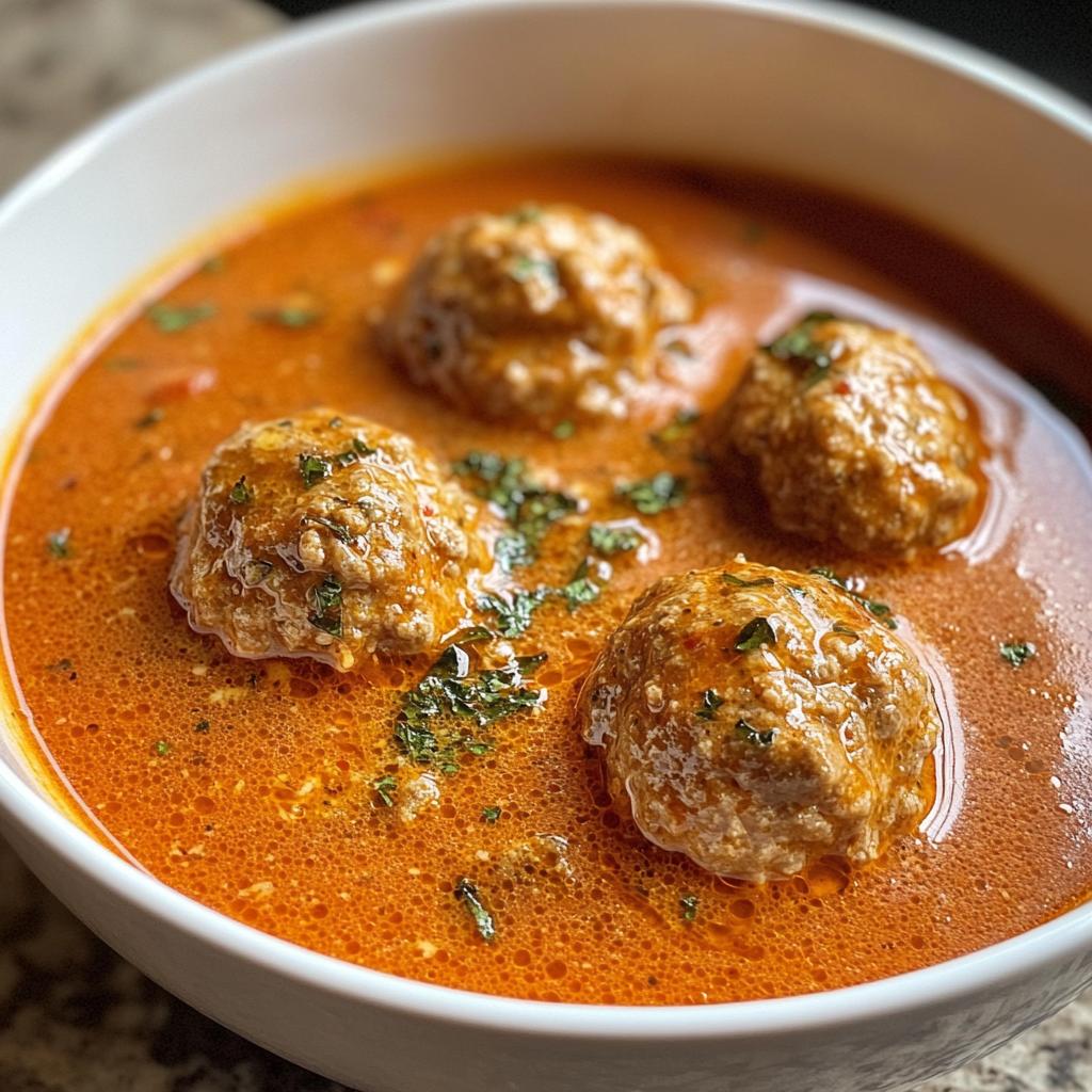creamy italian meatball soup