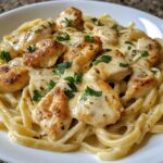 creamy velveeta chicken linguine with mozzarella garlic sauce