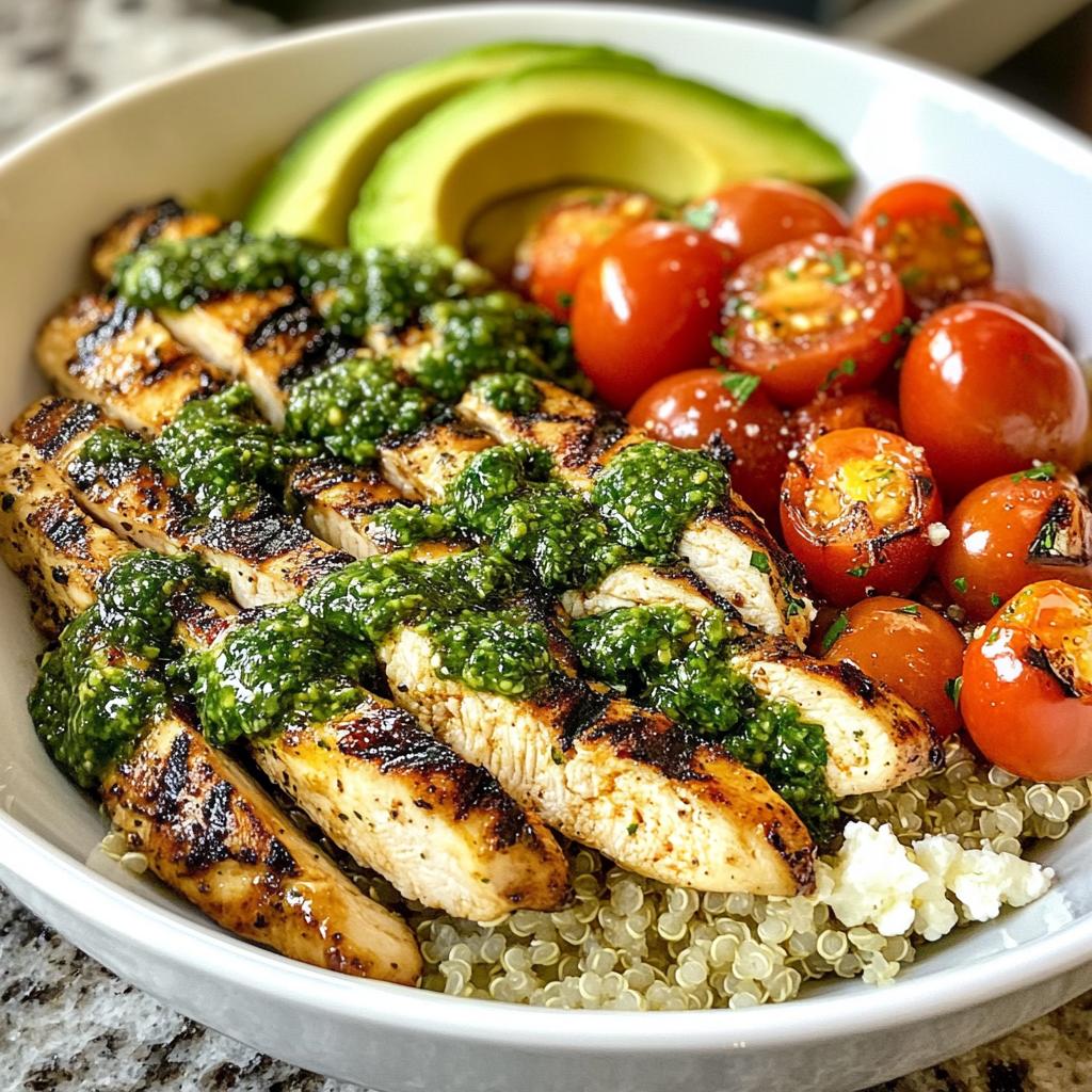 grilled chicken chimichurri bowl recipe