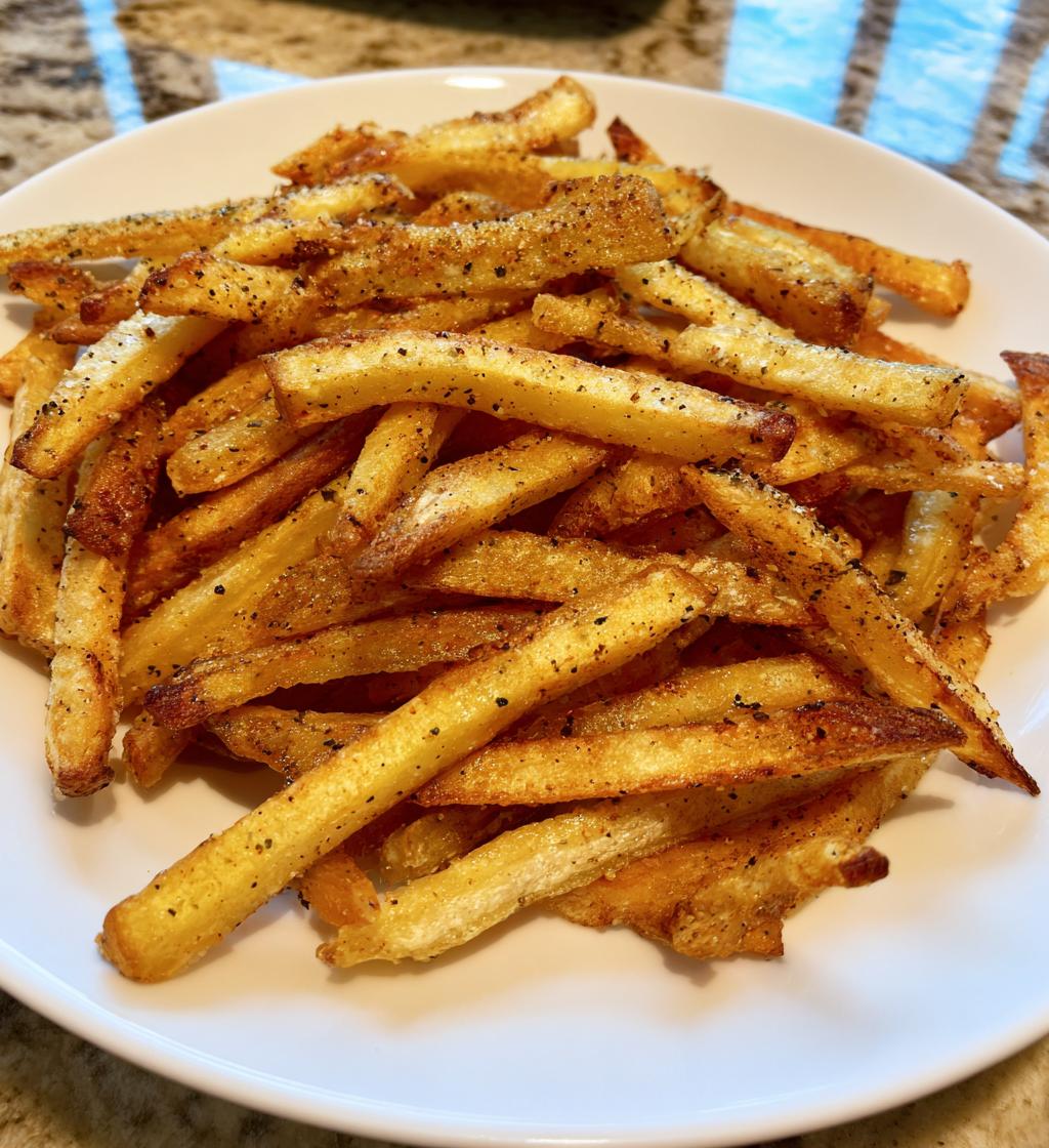 homemade fries in air fryer - detail 1