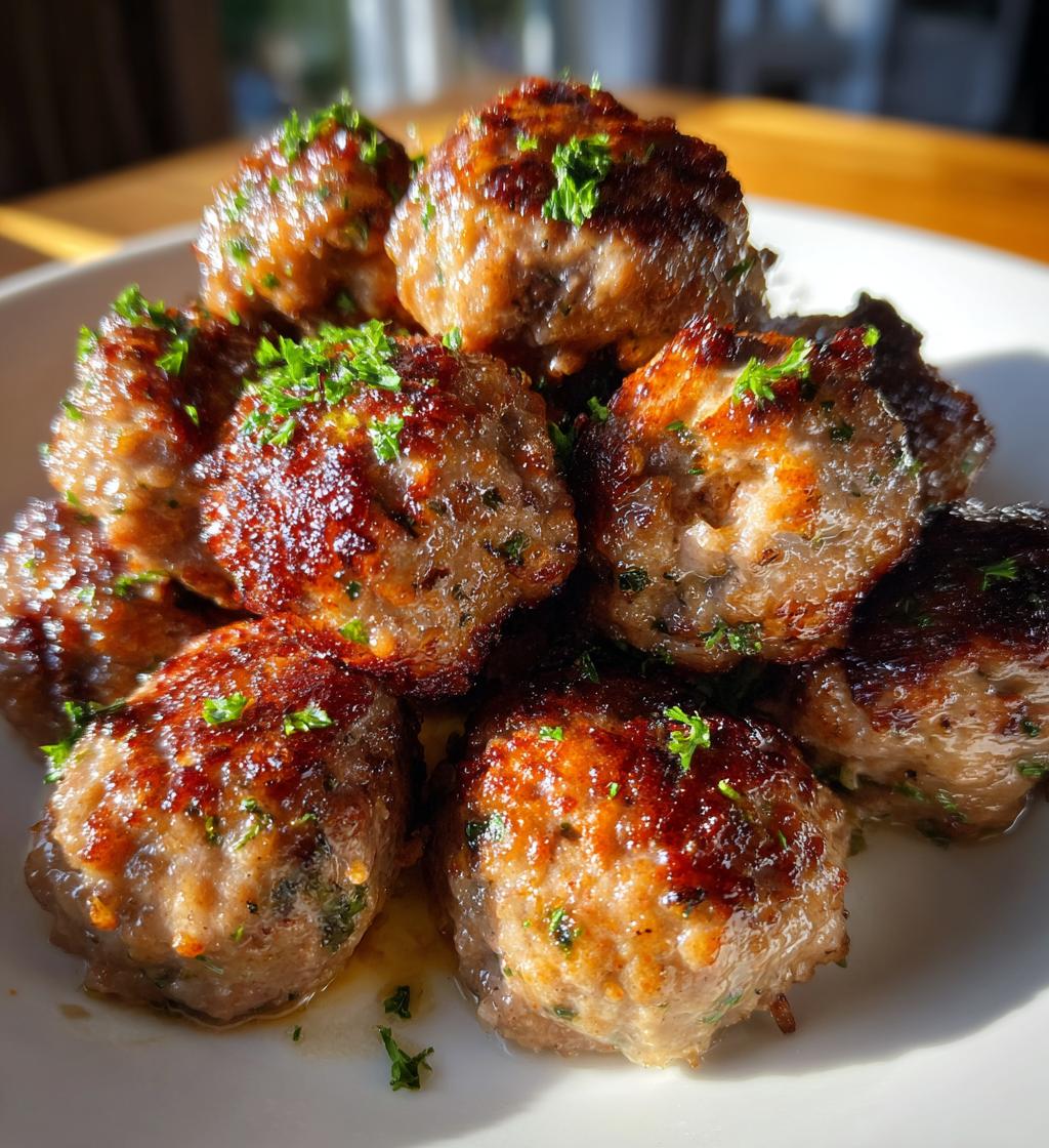 homemade meatballs - detail 1