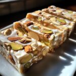 homemade nougat bars
