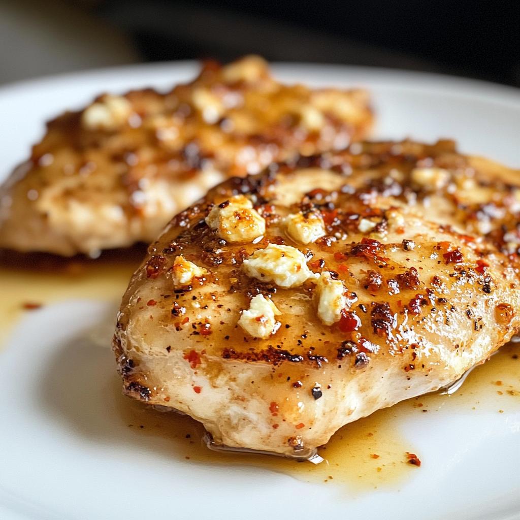 hot honey infused feta chicken