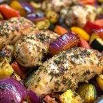 insanely good one pan herb chicken roasted veggie bake