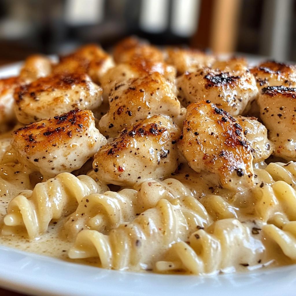 lemon pepper chicken bites roasted red pepper cajun alfredo twists