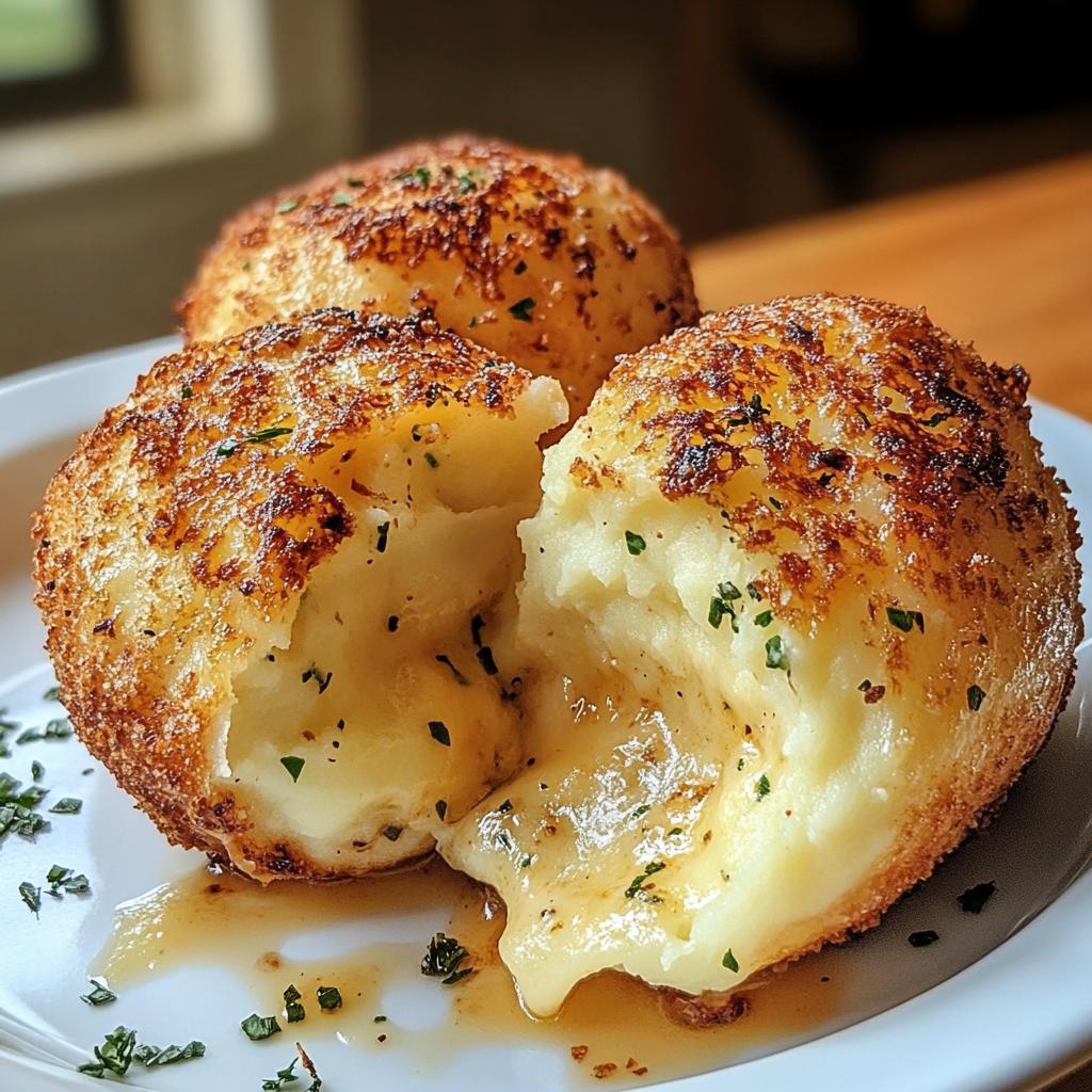 mashed potato cheese puffs - detail 1