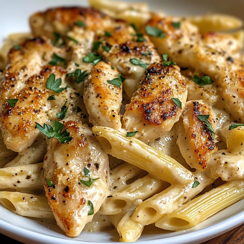 one pot creamy garlic parmesan chicken penne
