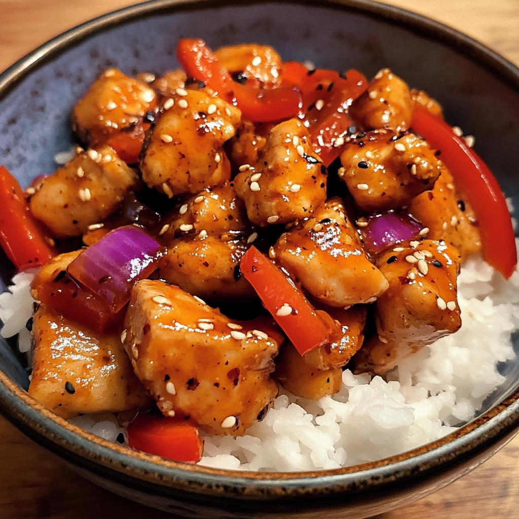 quick sweet chili chicken bowl recipe - detail 1