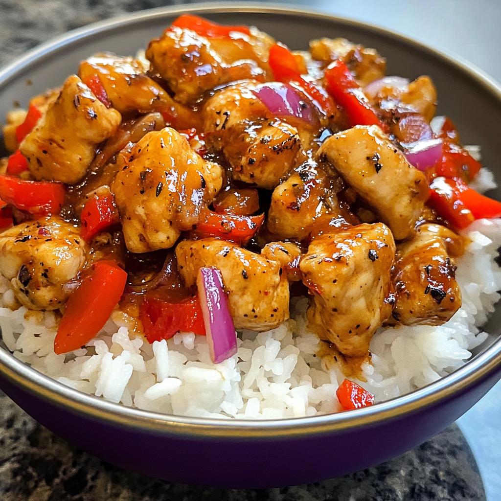 quick sweet chili chicken bowl recipe