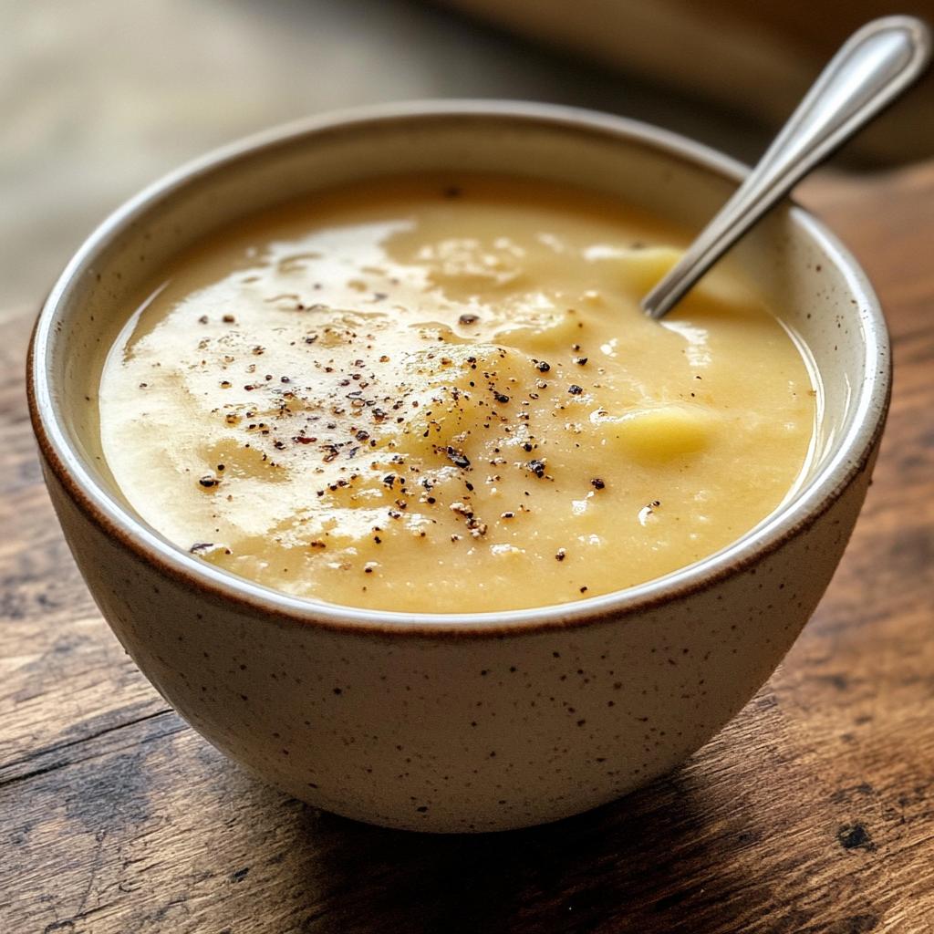 2 ingredient potato soup - detail 1