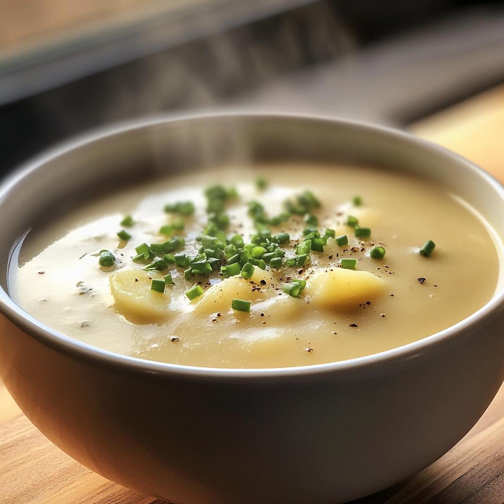 5 ingredient potato soup - detail 1